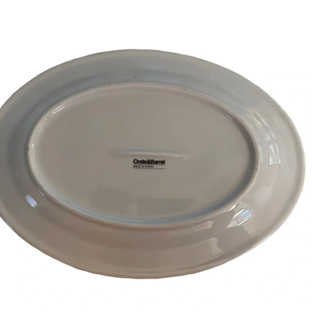 CRATE & BARREL FARMHOUSE PLATTER COW FROMAGE CHEESE PLATE